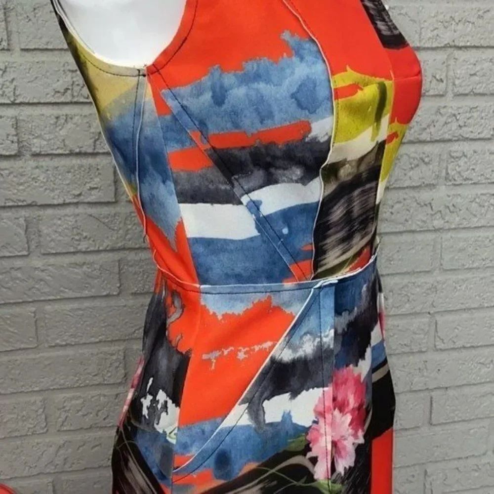 Milly Multi Color Mini Dress Size 0 - Picture 6 of 14